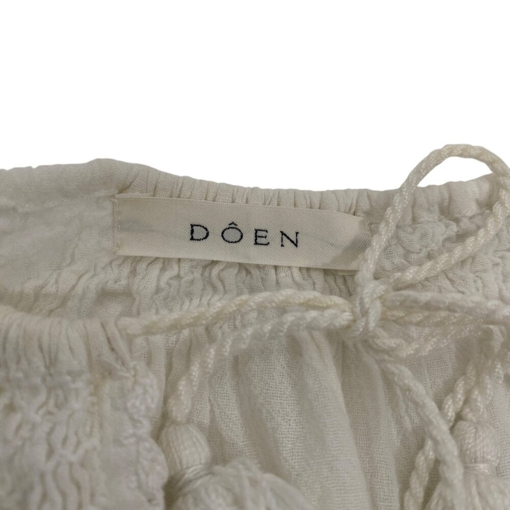 Doen Cream Blouse with Tassels - Picture 8 of 12